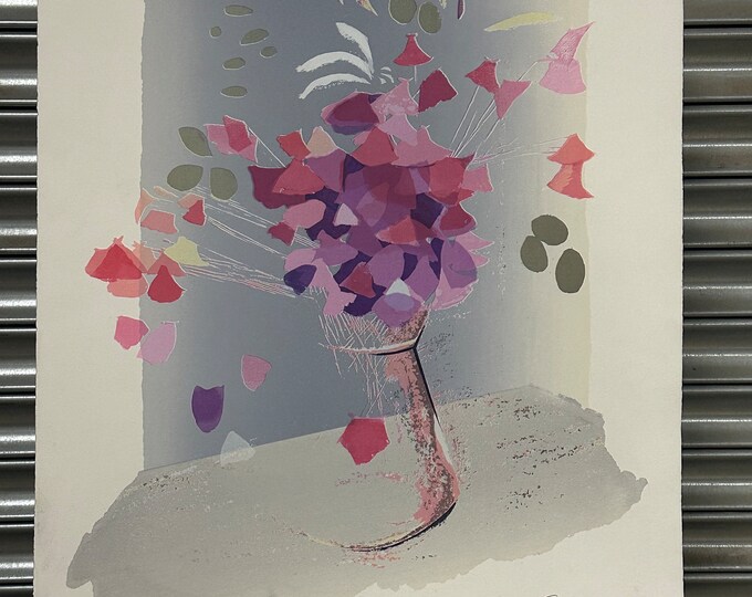 Beautiful Screenprint By Artist Rita Burns Titled Fantasia - Limited Edition of 12