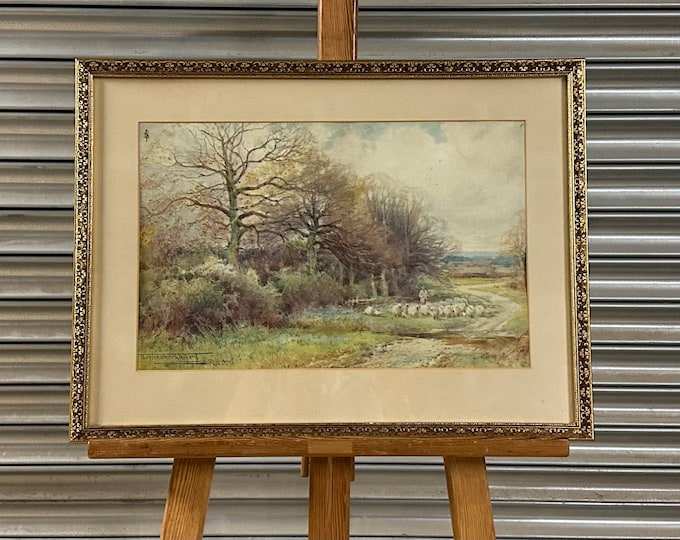 Beautiful Early 1900’s Watercolor By Henry John Sylvester Standard (1870-1951)