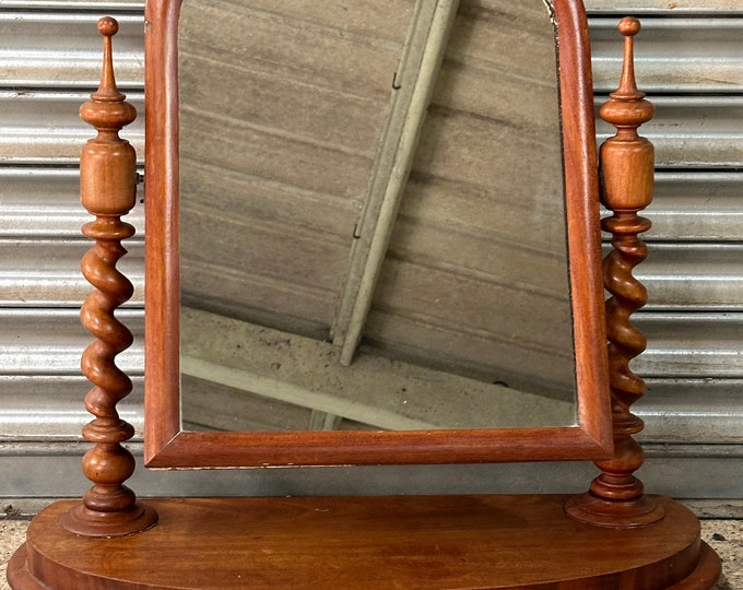 Antique Victorian Mahogany Dressing Table Tilting Mirror