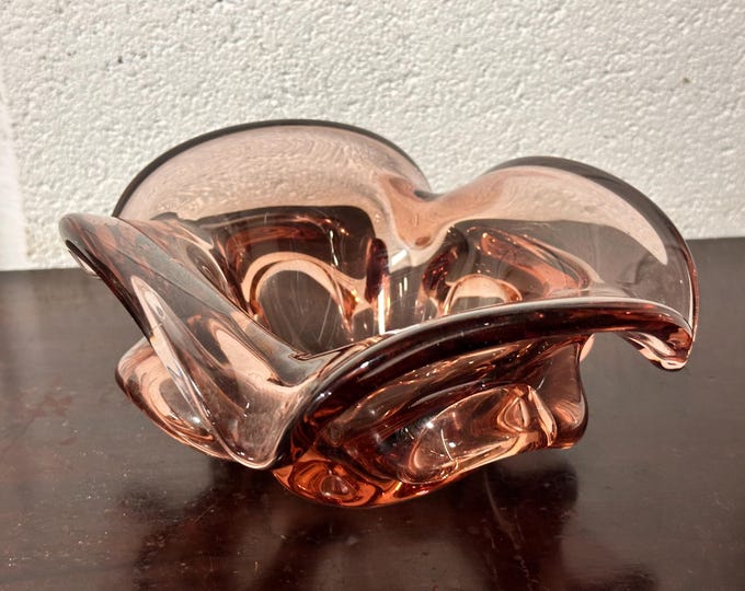 Art Glass Bowl By Josef Hospodka For Chribska Sklarna, 1960s