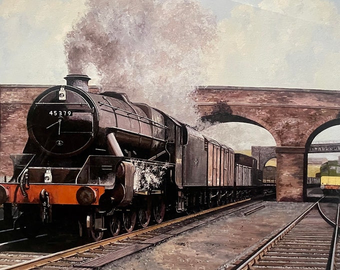 Unframed Limited Edition Print of 100 of the Black 5 Train by Paul Joyce