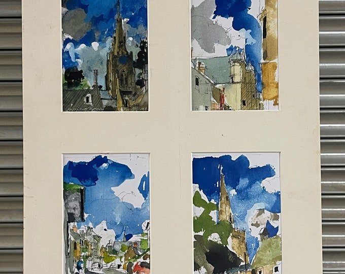 Four Original Michael R Hoar (1943-2017) Landscape Watercolours