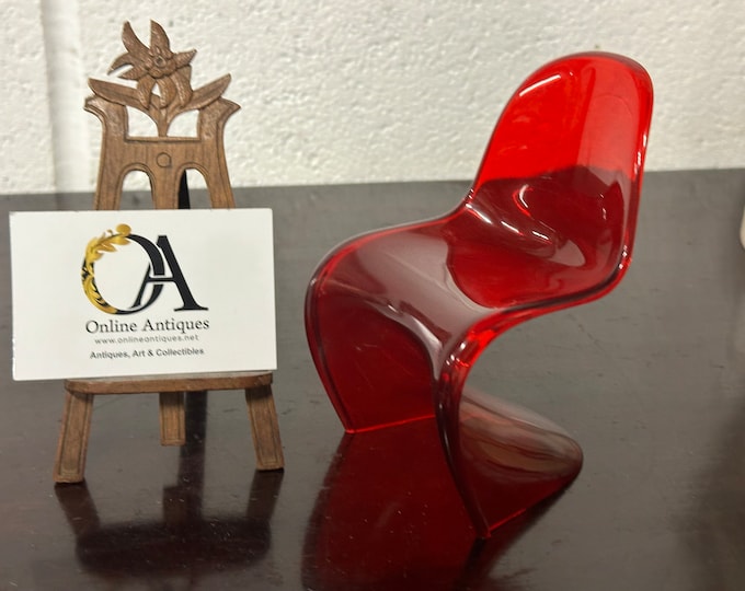 Miniature Red Vitra Panton Chair by Verner Panton circa 1980’s