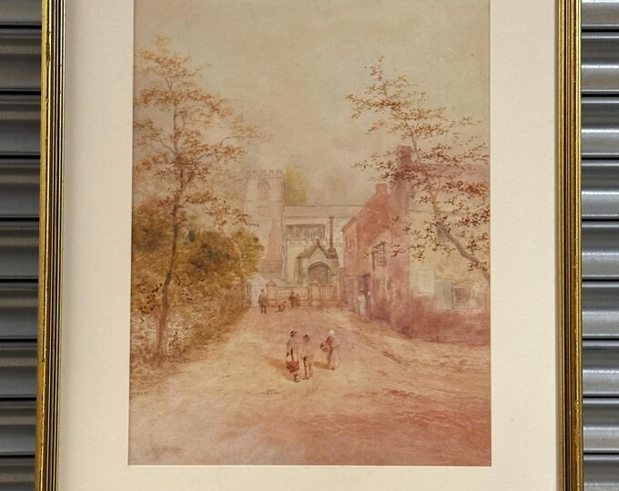 Lovely Original 19th Century Watercolour By the Landscape Painter, Henry James Lockley RBSA