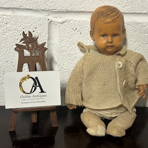 Lovely Rare Vintage c1930’s German Minerva No.2/25 Celluloid Head Boy Doll