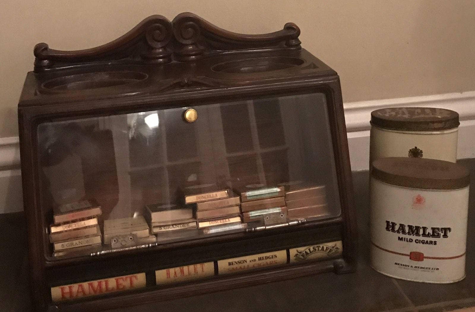 Vintage Mahogany Gallaher Cigar Made By Roger Aplin Of Dublin Ireland