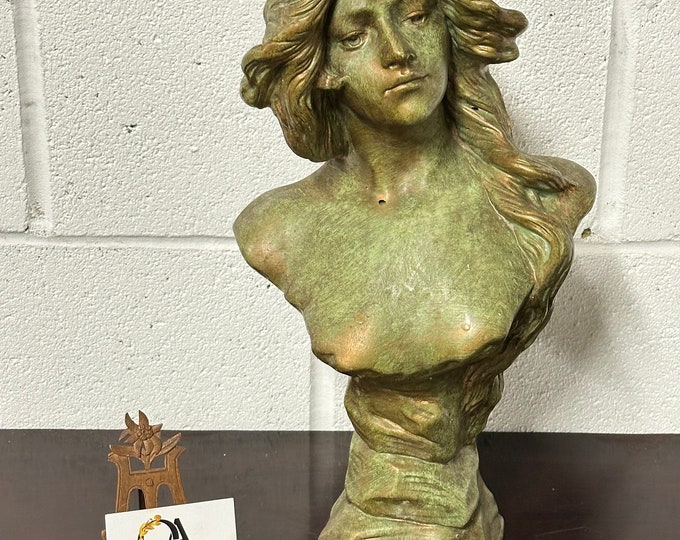 Large Beautiful Art Nouveau Bust Figure Of A Young Woman, ‘Judith’ after Goyeau