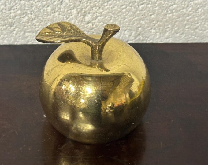 Lovely Antique Brass Apple Bell