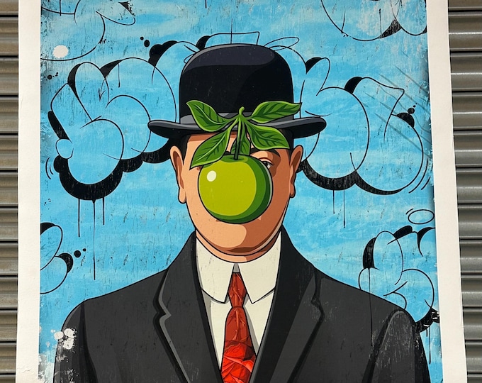 Large Limited Edition Artwork by Ex Footballer Boogie Moli Titled ‘Peek’ 15/150