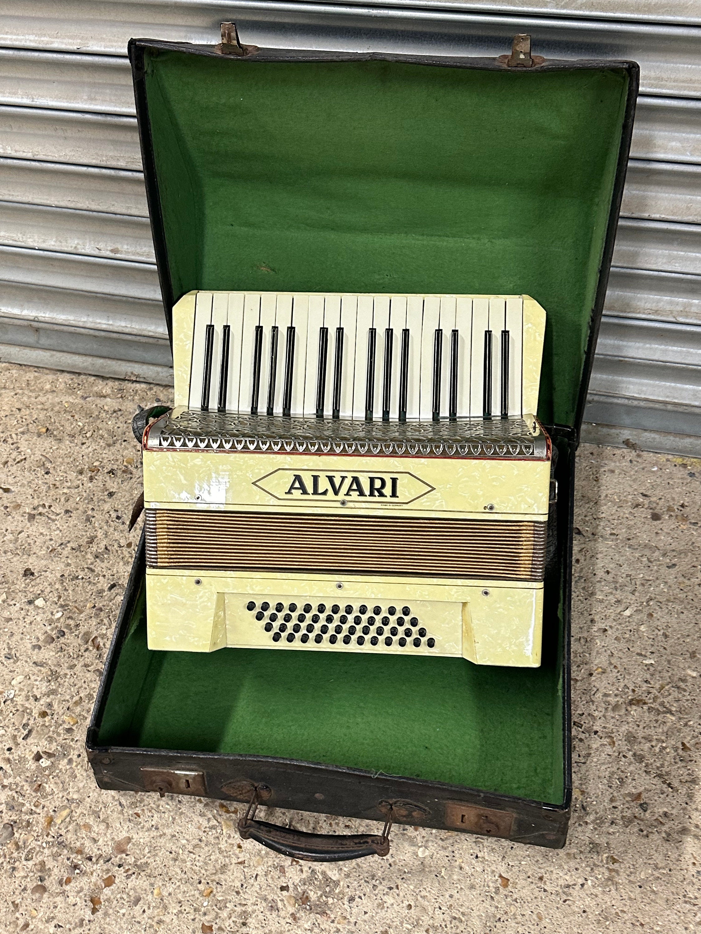 Vintage German Alvari Accordion With Original Case Etsy Ireland