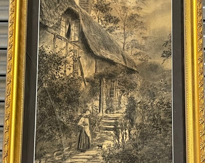 Fabulous Original Drawing Of Anne Hathaway’s Cottage Dated 1803 By J T Stedman