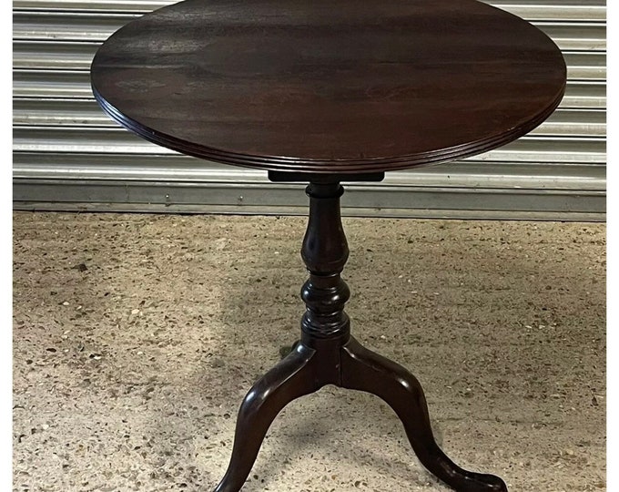 Early 19th Century Georgian Bird Cage Tilt Top Tripod Table