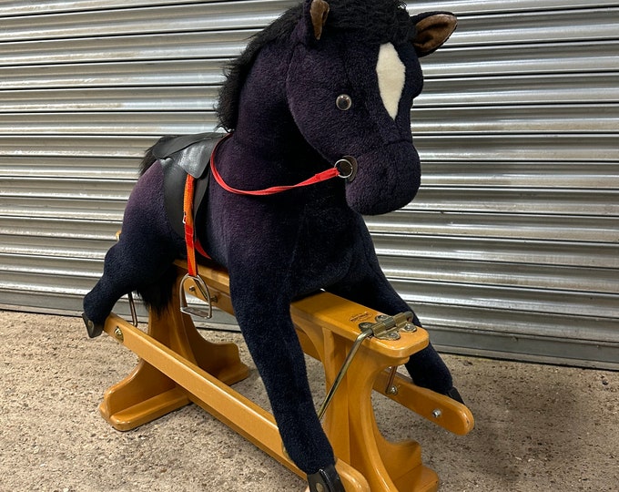 Beautiful Vintage Merrythought Rocking Horse