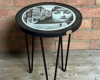 Stunning Fornasetti For Cole & Son, ‘Face’ Side / Occasional Table Iconic Design