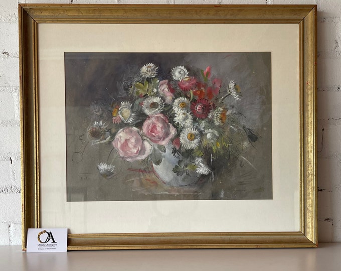 Beautiful Original Painting By Hilda Chancellor-Pope ‘Still Life of Flowers’