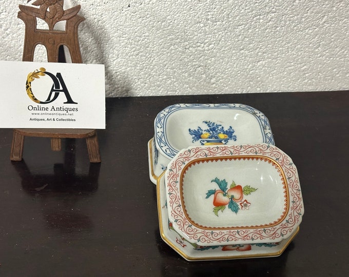 Two Vintage Portuguese Vista Alegre Maybell Ceramic Pin Dishes