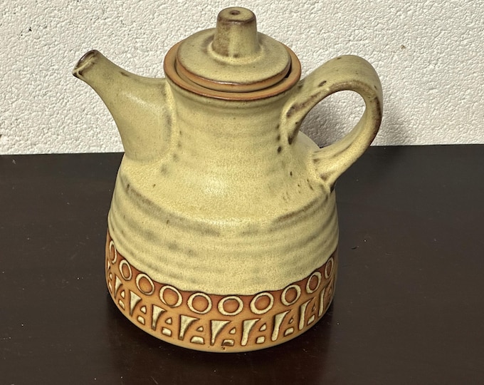 Lovely Vintage Tremar Pottery Tea Pot Stoneware Cornwall Studio Pottery