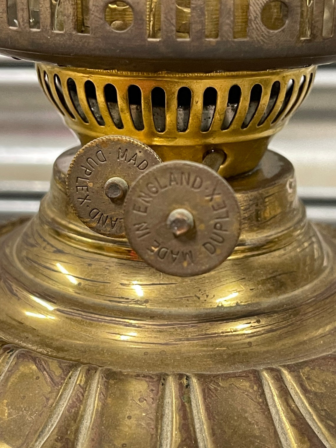 Lovely Ornate Victorian Duplex Oil Lamp With Glass Shade A/F Etsy