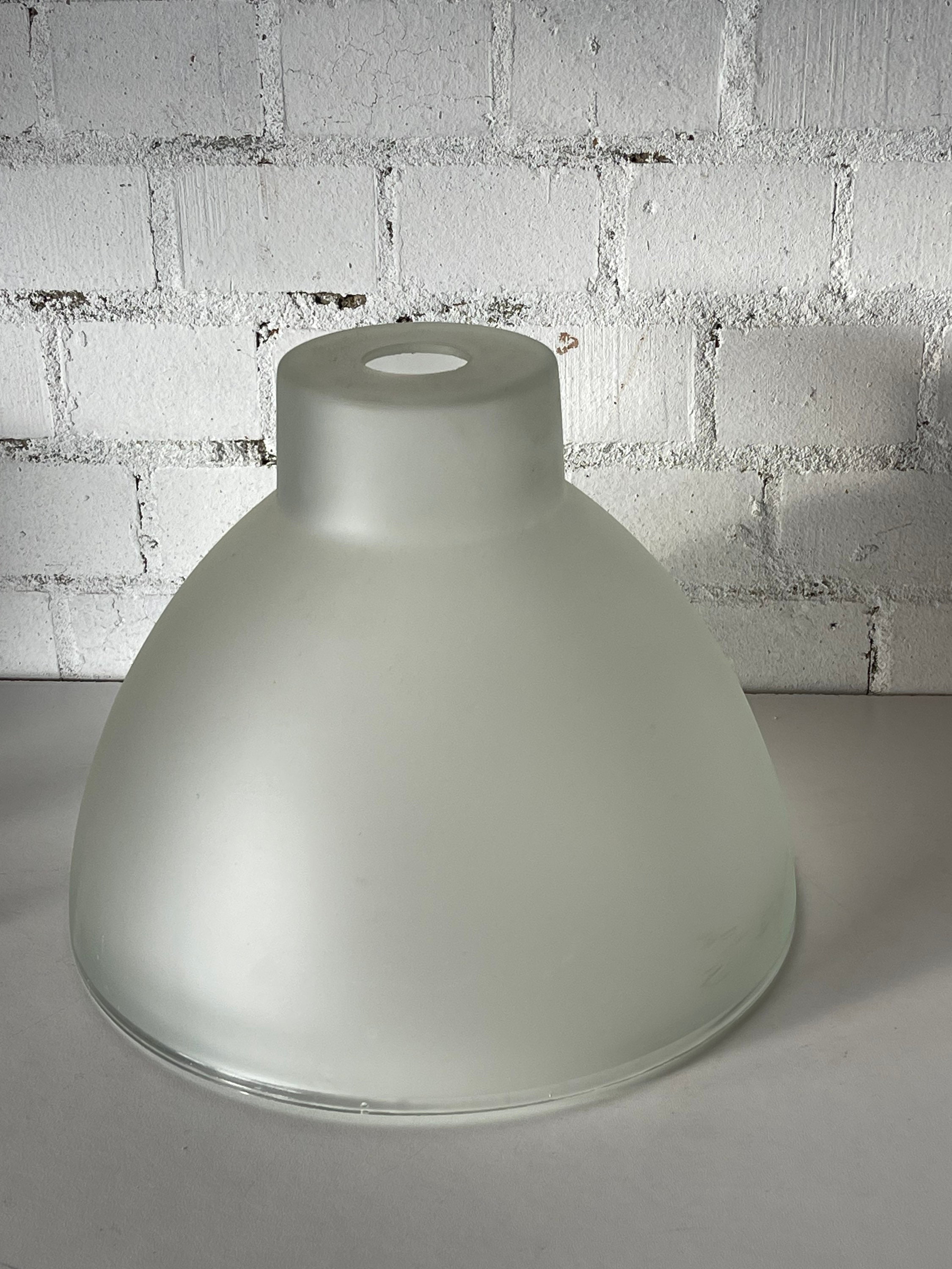 Large Vintage Mid Century Frost Glass Light Shade