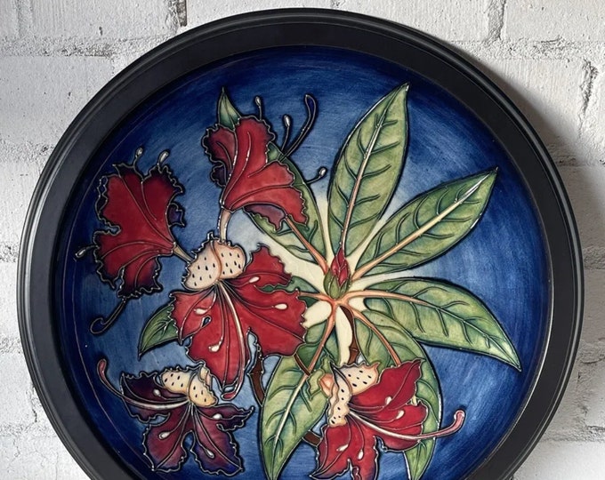 Stunning Large Framed Moorcroft Simeon Charger Plate Designed by Philip Gibson in approx 2000