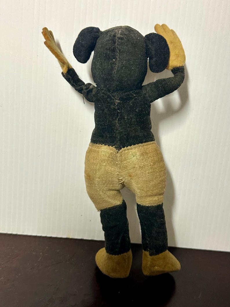 Rare Original Deans Rag Book Co Soft Toy Mickey Mouse c1930. image 7