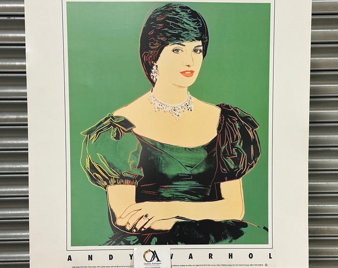 Princess Diana, 1982 by Andy Warhol Art Print Lady Di 1998 Poster Art