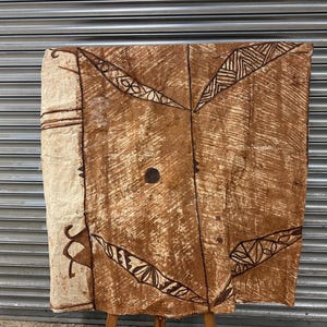 Vintage Tribal Tongan Ngatu Tapa Cloth from Samoa Fiji Tonga Papua New Guinea