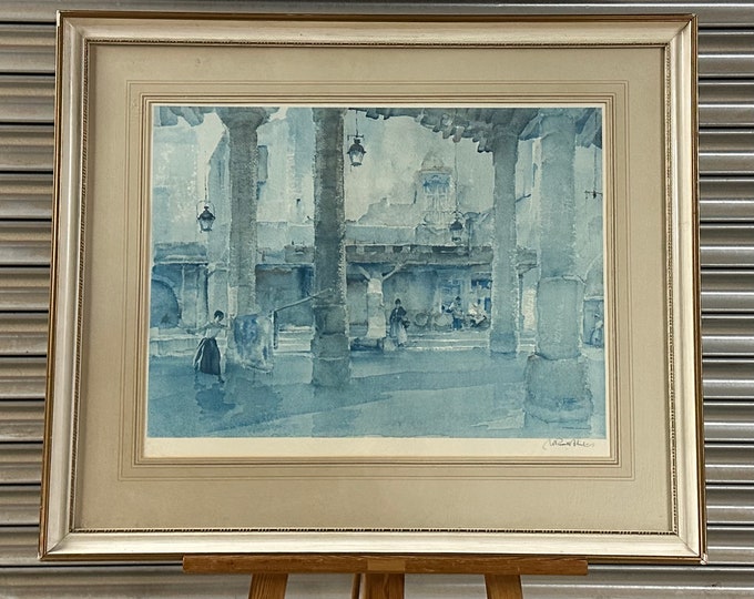 Large Sir William Russell Flint Framed And Glazed Artwork Signed By The Artist in Pencil Lower right