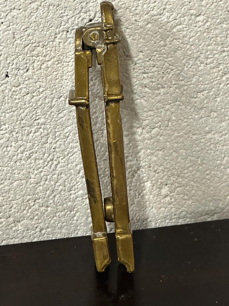 Antique Novelty Brass Grandfather Clock Shaped Nutcracker Perfect for