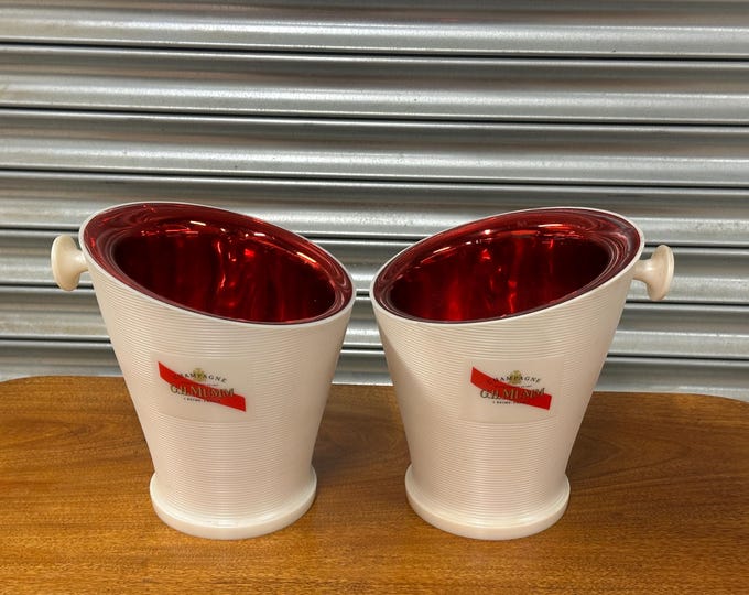 Pair of Vintage French G.H. Mumm Champagne Ice Bucket / Ice Buckets - Home Decor - Celebration