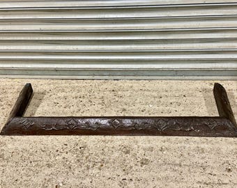 Antique Vintage Arts & Crafts Hand Beaten Copper Fire Kerb Fender Surround