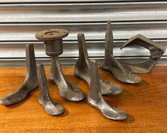 Vintage Cobbler / Shoemaker Cast Iron Lasting Stakes (7 Items)