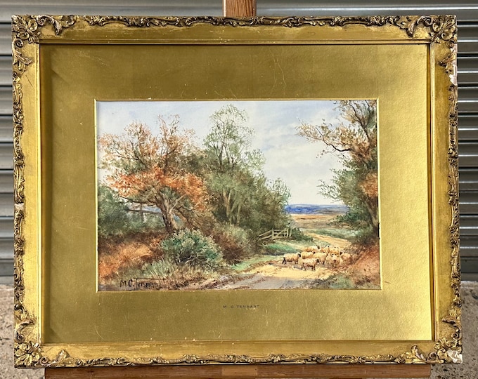 M C Tennant - Fine Art 19th Century Watercolour Of A Landscape Scene