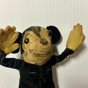 Rare Original Deans Rag Book Co Soft Toy Mickey Mouse c1930. image 4