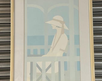 Large Art Deco Style Poster Art ‘La Venexiana’ By Aldo Andreolo