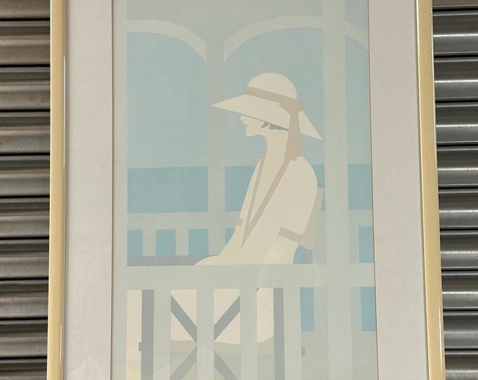 Large Art Deco Style Poster Art ‘La Venexiana’ By Aldo Andreolo