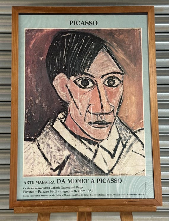 Picasso、CIGARETTES、希少画集画、新品額装付 Framed Pablo Picasso - 
