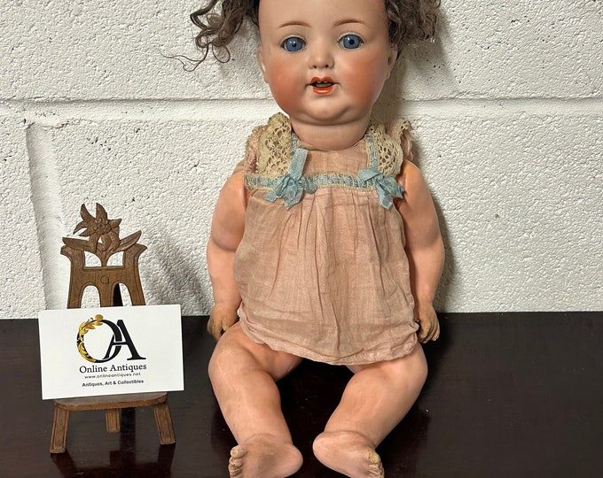 Antique Circa 1910 Armand Marseille 996 Doll With Sleeping Blue Eyes