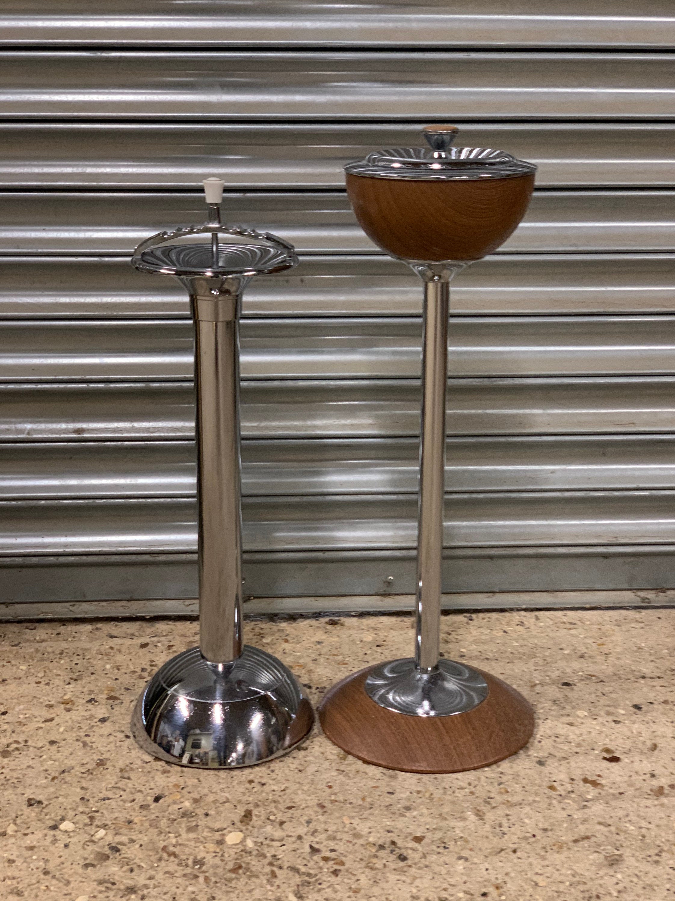Pair Of Original Retro 1960’s/70’s Floor Standing Ashtrays