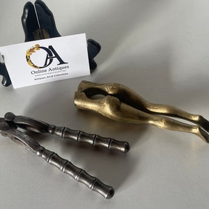 Two Victorian Antique Brass Figure and Metal Nutcrackers