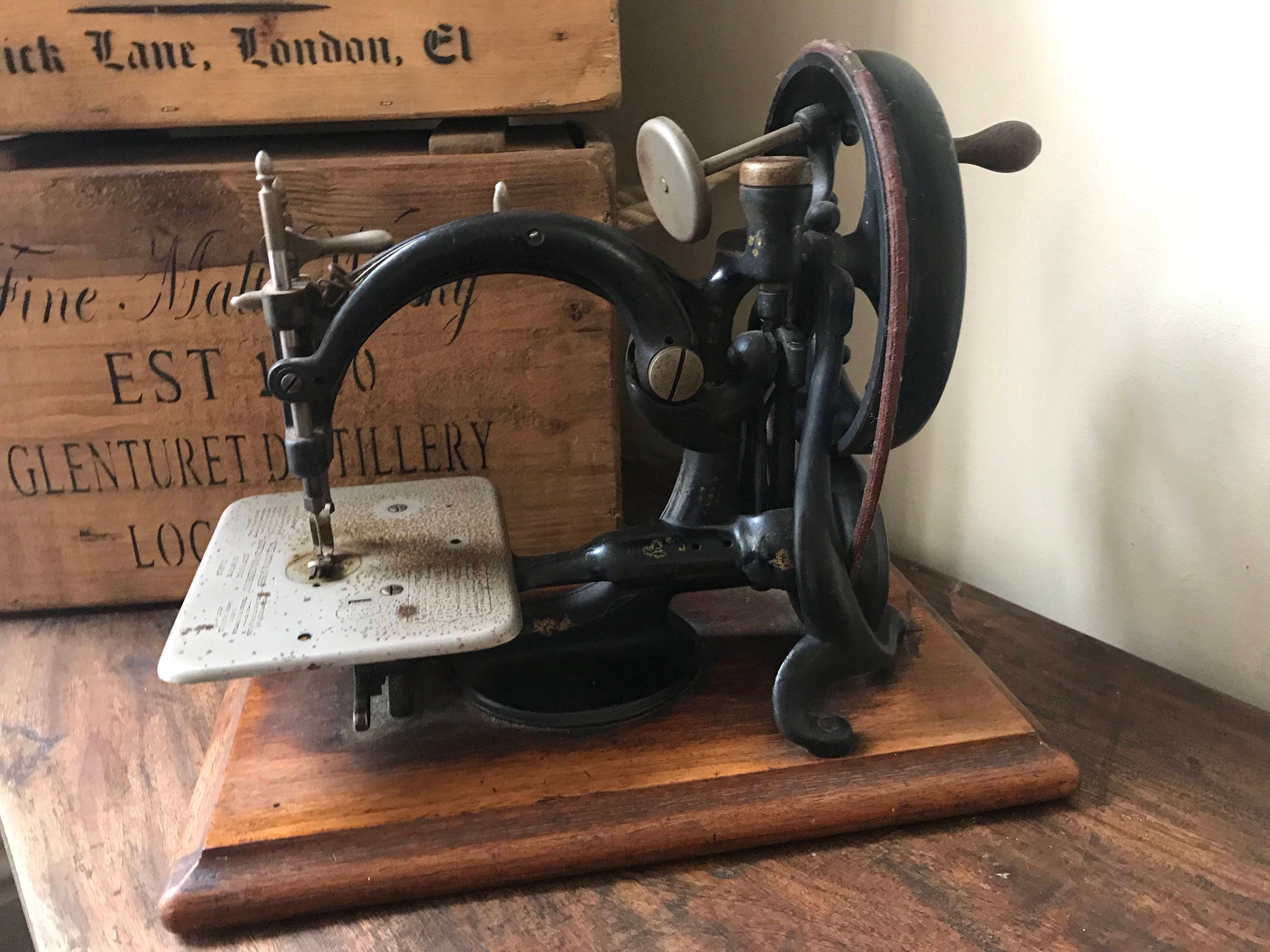Fabulous Antique Willcox & Gibbs Hand Crank circa 1878 Sewing Machine