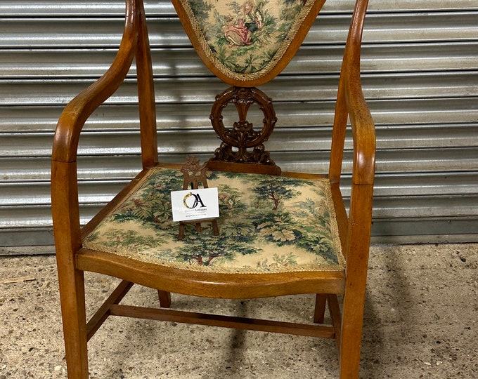 Stunning Late 19th / Early 1900’s Tapestry Upholstered Armchair