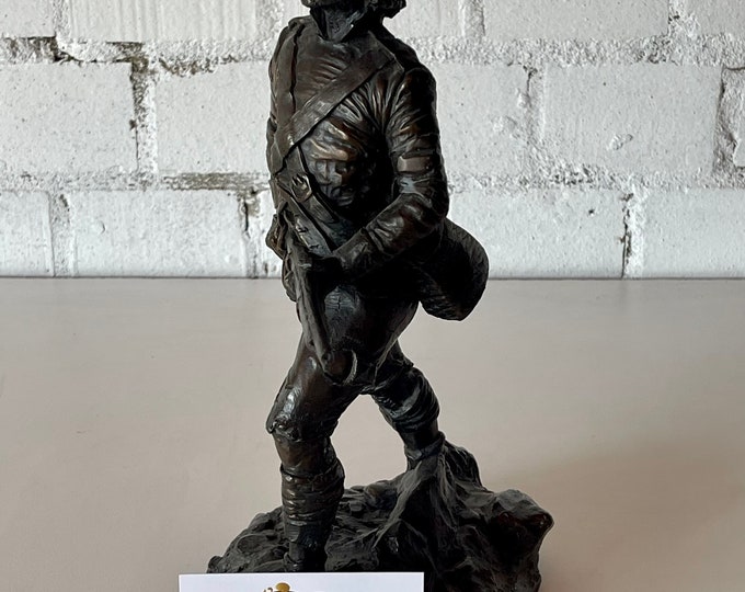 Superb Bronzed Resin Sculpture Figurine of An American Civil War Soldier from the War of Independence by Robert Donaldson