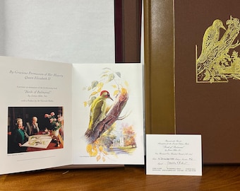 Rare Limited Edition Book Birds & Flowers Of Balmoral  - James Alder Signed original receipt - see photos