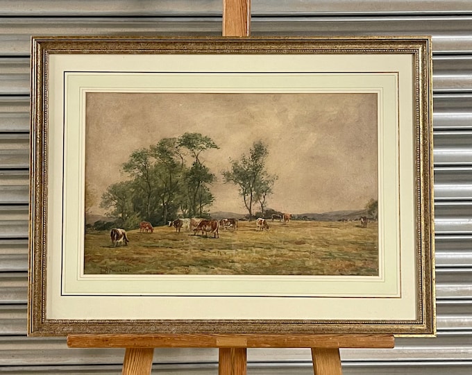 19th Century Antique Landscape Watercolour Painting by James Aumonier