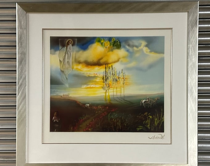 Large Framed Limited Edition Lithograph Print By Salvador Dali ‘Gala’s Dream’