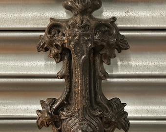 Antique Kenrick Design 291 Cast Iron Door Knocker – Ornate Victorian