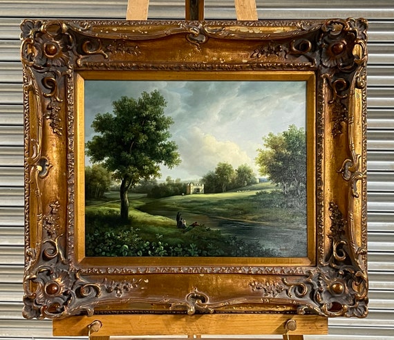 Stunning Original Painting by Humphrey (S H Song) of A Fishing