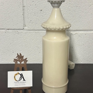 Beautiful Vintage White Marble Italian Table Lamp