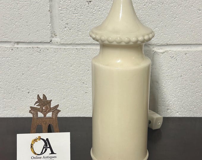 Beautiful Vintage White Marble Italian Table Lamp